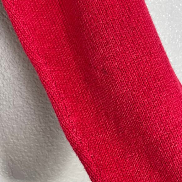 Vintage Women's Red White Blue Embroidered Grannycore Sweater Sz XL Americana - Picture 5 of 9